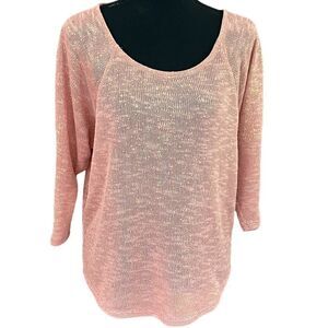 H.i.p happening in the present blush pink/gold fleck sweater, size M.
